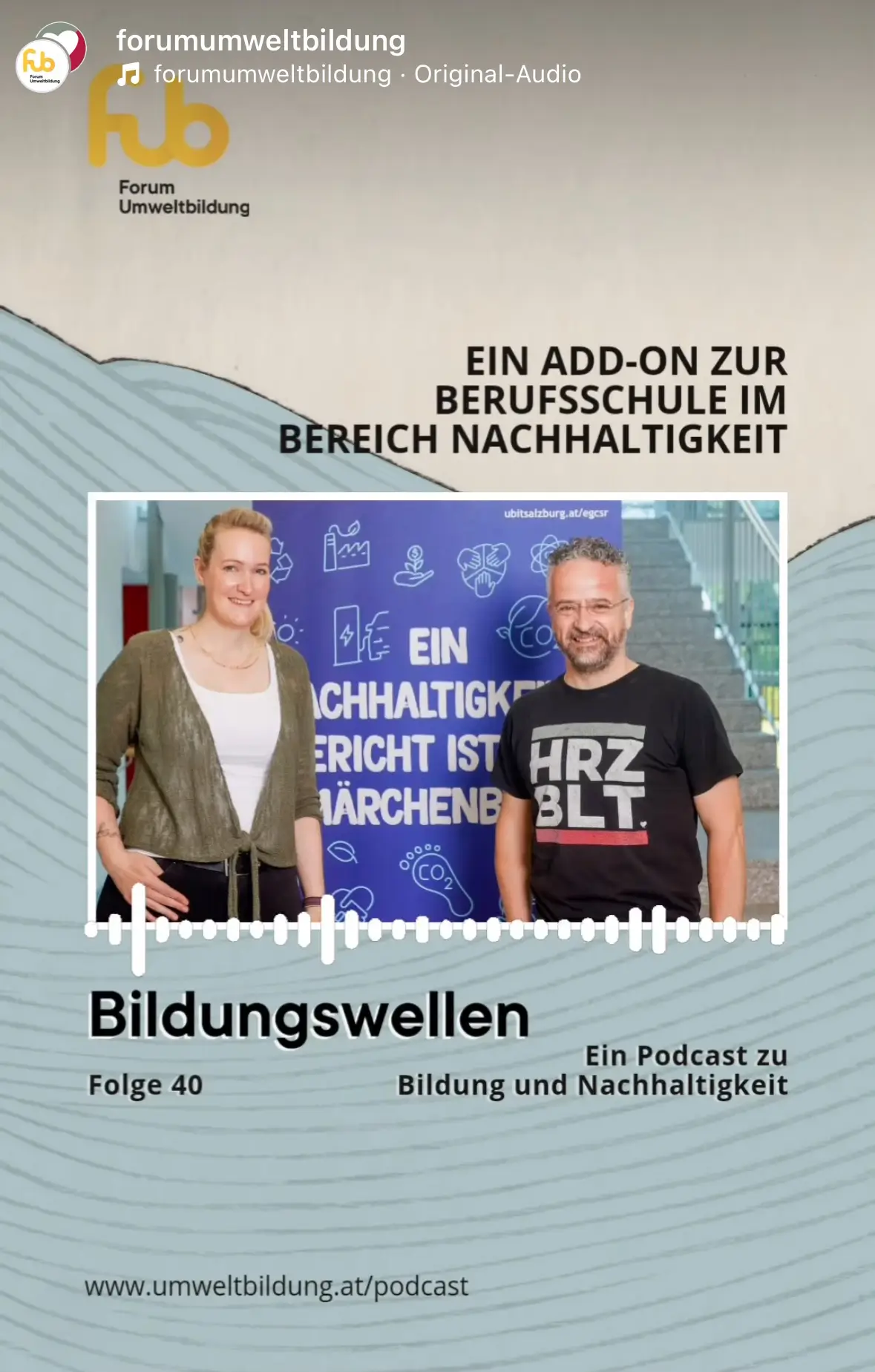 Forum Umweltbildung Podcast Nachhaltige Lehre Gregor Wimmer HERZBLUAT